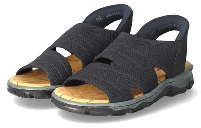 Produktbild von Rieker Damen Sandalen Dunkelblau Textil Synthetik Mix Größe: 42