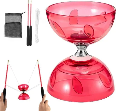 Produktbild von LED-Diabolo mit Kugellagern - Diabolo, das im Dunkeln leuchtet - Diabolos für Kinder - Diabolos mit Kugellagern - Diabolos