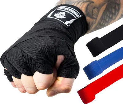 Obrázok produktu pre DBX BUSHIDO SPORT Bandáže box 4m alebo 2m - Bavlnené boxerské bandáže muži - Flexibilné boxerské bandáže muži so silným suchým zipsom - Boxerské bandáže pre bojové umenia (2m, čierna)