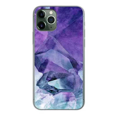 Produktbild von MuchoWow® Handyhülle Schutzhülle Hülle für iPhone 11 Pro Mineralien - Naturstein - Kristalle Silikon Softcase Handy Hülle - Handy