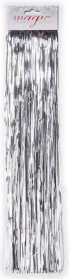 Produktbild von Lametta glatt 50cm silber