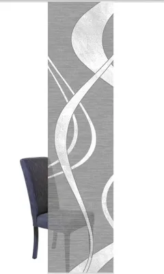 Produktbild von Home Wohnideen Schiebevorhang Digitaldruck Bambus-Optik "Tibano Links"  260 x 60 cm Anthrazit