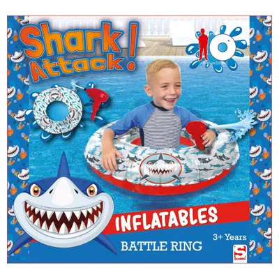 Obrázok produktu pre Sambro Shark Attack Bojový krúžok s vodným náradím 85 cm
