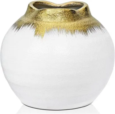 Produktbild von Famanu Keramische Vase Handgefertigt – Vintage Tischvase für Pampasgras