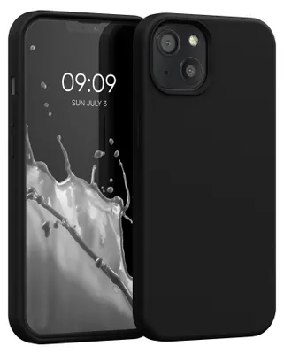 Produktbild von kwmobile Handyhülle für iPhone 13 Hülle, für iPhone 13 Case - Hülle Silikon - kabelloses Laden - Schwarz