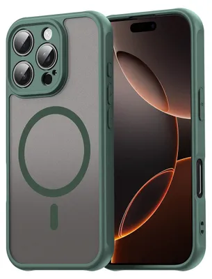 Zdjęcie produktu dla Techsuit – HaloFrost II MagSafe – etui ochronne do iPhone'a 16 Pro – zielone