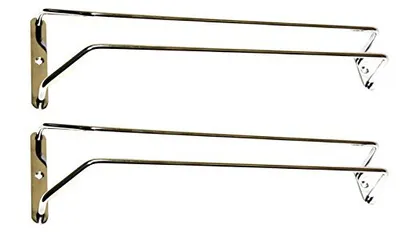 Produktbild von Gläserschiene 34 cm verchromt - 2 Stück