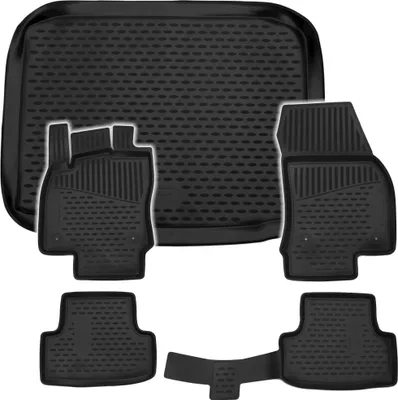 Produktbild von Gummi Kofferraumwanne + Fußmatten Set für Seat Ateca, Bj. 2016-5/2020