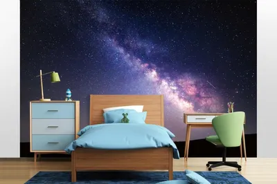Produktbild von Vlies Fototapete NACHT MILCHSTRAßE 375 x 250 cm (inkl. Kleister) - Vlies Tapete, Wandtapete, Wandbilder - Tapete für Wohnzimmer Schlafzimmer, Büro, Küche - Montagefertig