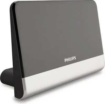 Obrázek produktu pro Philips Digitální televizní anténa SDV6222/12, Černá, Stříbrná, 48 dBi, FM, UHF, VHF, 1,8 m, 210 x 100 x 140 mm, Koaxiální adaptér