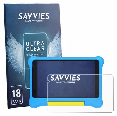 Produktbild von 18x Für Gleeso TK707 7" Schutzfolie Savvies Displayschutz Display Schutz Folie Klar Transparent
