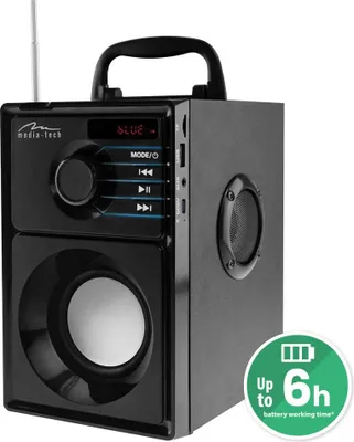 Produktbild von Media-Tech BOOMBOX BT Tragbarer Stereo-Lautsprecher Schwarz - Lautsprecher - Stereo
