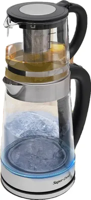 Zdjęcie produktu dla Szklany czajnik elektryczny, szybkie gotowanie 1800 W, 2,5 l
