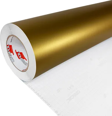 Produktbild von DecoMeister Möbelfolie selbstklebend 100x100 cm - Gold Matt - Einfarbig Klebefolie für Möbel - Klebefolie Möbel für einfache Anwendung, ideal für die Renovierung von Küche oder Bad - Möbelfolie