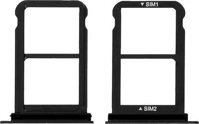 Produktbild von 2x Nano-Sim-Kartenhalter, Halter Ersatzteil für Huawei P20 – Schwarz