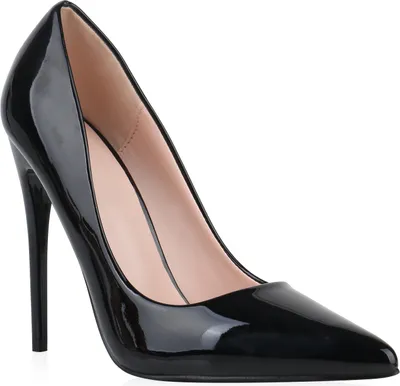 Produktbild von Mytrendshoe Damen Pumps High Heels Stiletto Elegante Schuhe Absatzschuhe 832053, Farbe: Schwarz, Größe: 38