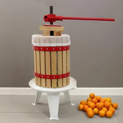 Produktbild von Obstpresse Saftpresse Fruchtpresse Weinpresse Beerenpresse Beerenmühle Obstmühle Entsafter 18 Liter Inklusive Pressbeutel