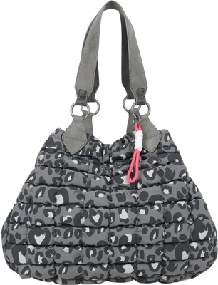 Zdjęcie produktu dla Fritzi aus Preußen Torba na ramię Izzy Medium Limited Leo Bubble Miękka torba na ramię Anthra szara