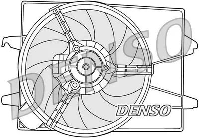Produktbild von DENSO DER10003 Lüfter Motorkühlung Kühlerlüfter für FORD Fiesta Mk5 Schrägheck (JH1, JD1, JH3, JD3) Wasserkühler Ø360mm