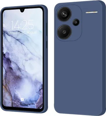 Produktbild von Hülle für Xiaomi Redmi Note 13 Pro+ 5G Case Cover Bumper Silikon Softgrip Schutzhülle Farbe: Lavendelblau