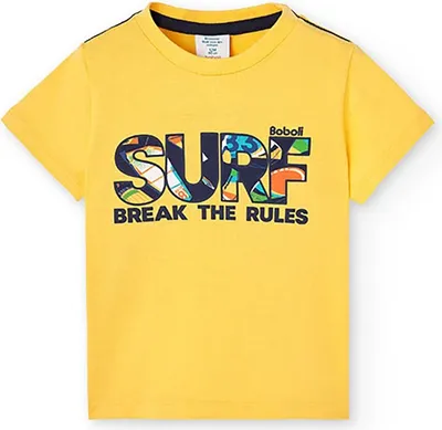 Produktbild von Boboli 308089 Kurzarm-t-shirt Gelb 6 Months Junge Gelb 6 Months