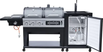 Produktbild von El Fuego Kombigrill 3 in1 mit Bierkühler und Zapfanlage AY0599 Grillwagen Grill