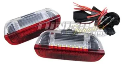 Produktbild von 2x LED SMD Türbeleuchtung Innenraumbeleuchtung Rot / Weiß #1 für VW Seat Skoda