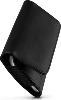 Produktbild von moex® Handy Quertasche kompatibel mit Gigaset GS290 - Hülle mit Gürtelclip, Schwarz