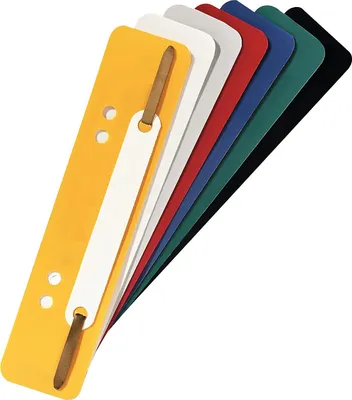 Image de Exacompta 250x Fixe-dossiers à lamelle polypropylène Couleurs assorties 426025B