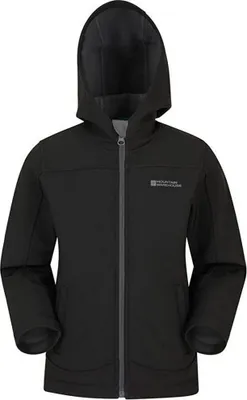 Produktbild von Mountain Warehouse - "Exodus" Softshelljacke Wasserbeständig für Kinder MW177 (140) (Schwarz)