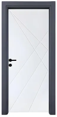 Produktbild von Weiße Moderne Kompletttür Designer Schwarzer Rahmen Hochwertige Tür