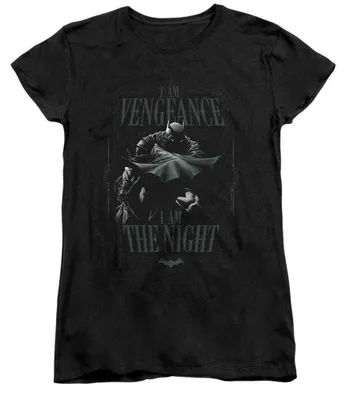 Image de T-shirt pour femme Batman - "I Am The Shadows", modèle TV40916 (taille S), couleur noire