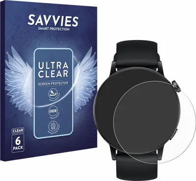 Produktbild von 6x Für Huawei Watch GT 3 (42 mm) Schutzfolie Savvies Displayschutz Display Schutz Folie Klar Transparent
