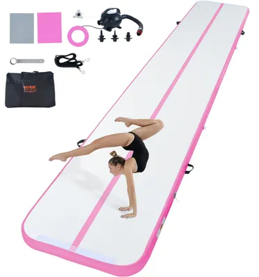 Immagine prodotto di Tappetino gonfiabile per ginnastica - Tappetino per ginnastica artistica - Tappetino per acrobazie - Tappetino per allenamento - Tappetino per fitness