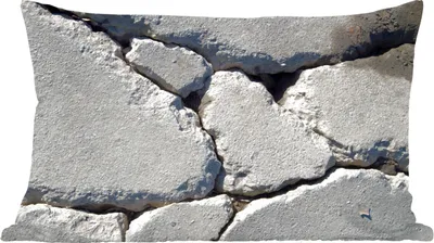 Produktbild von MuchoWow® Zierkissen Sofakissen Wohnzimmer Dekokissen 50x30 cm Beton - Riss - Wohnzimmerdekoration - Polster mit Photo
