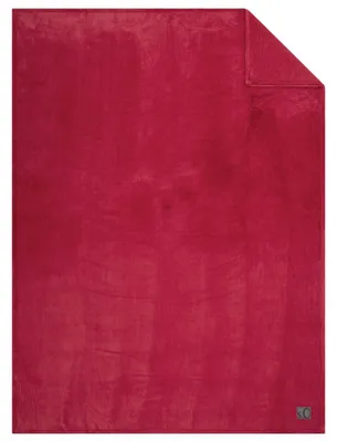 Produktbild von s.Oliver Wohndecke Kuschelsoft rote Kunstfaser - ca. 150 x 200 cm