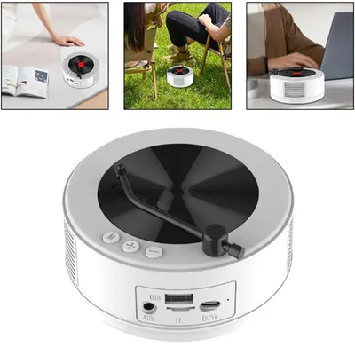 Produktbild von 2-in-1 Retro Bluetooth Lautsprecher, 1500 mAh, wiederaufladbar, für Auto/Zuhause, FM-Radio, unterstützt AUX/USB, Kopfhörer