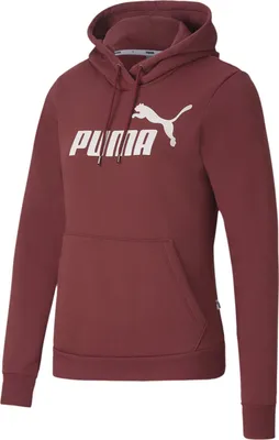 Produktbild von Puma Kapuzenpullover Damen mit Kägurutaschen, Farbe:Burgunder, Größe:40