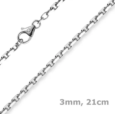 3mm-Armband-585-Weißgold-21cm