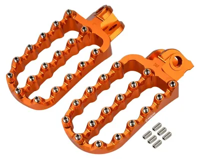 Immagine prodotto di Poggiapiedi, alluminio resistente, maggiore comfort, colore arancione