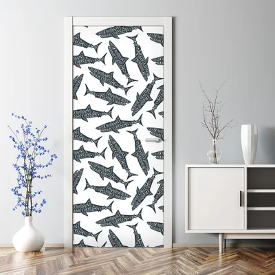 Produktbild von Dekorative Türaufkleber Wand selbstklebend Dekorfolie Türtapete Biene und Blumen 70 x 200 cm