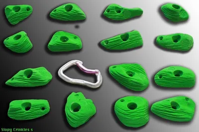 Produktbild von Slopy Crinkles s Klettergriffe S von Move-it-Climbingholds, Farbe:gelb