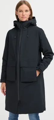 Produktbild von NORTH BEND NBKarina Damen Parka Mantel Regenjacke Kapuze Kordelzug wasserdicht wasserfest winddicht wasserabweisend TPU Membran atmungsaktiv W-PRO Wetterschutzsystem
