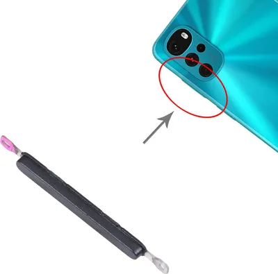 Obrázek produktu pro Tlačítko pro ovládání hlasitosti pro Motorola Moto G22 – náhradní díl, černé