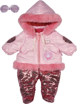 Produktbild von Baby Annabell Deluxe Pailletten-Winter-Overall, 43 cm