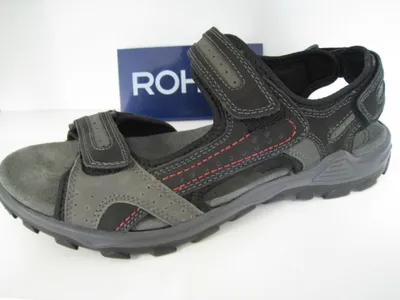 Produktbild von Rohde 5945 Mount Herren Trekking Sandalen Leder, Größe:46 EU, Farbe:Schwarz
