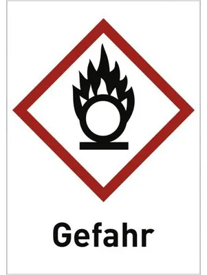 Produktbild von Dreifke® Aufkleber Oxidierend (GHS 03) Gefahr, Folie, 26x37 mm, 500 Stück/Rolle
