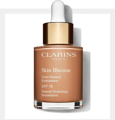 Productafbeelding van Clarins Skin Illusion, fles, vloeibare foundation, universeel, hydraterend, beige, sandelhout