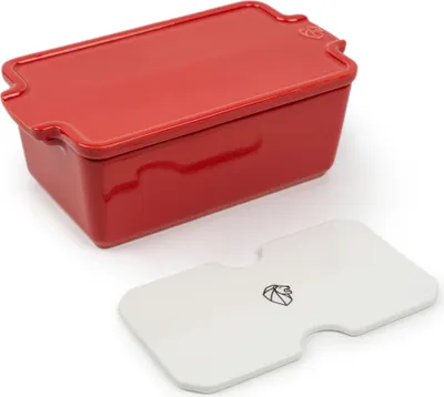 Produktbild von Peugeot Terrine Appolia mit Pressfunktion Ofenform Keramik Rot 20 cm 61708