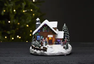 Produktbild von Best Season Winterville LED-Weihnachtszene, Kunststoff